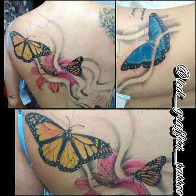 tatuagem com borboleta 43