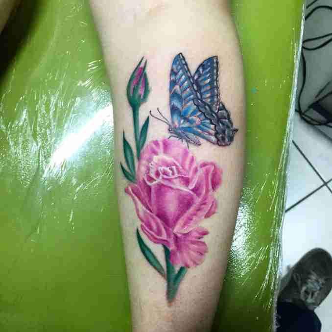 tatuagem com borboleta 45