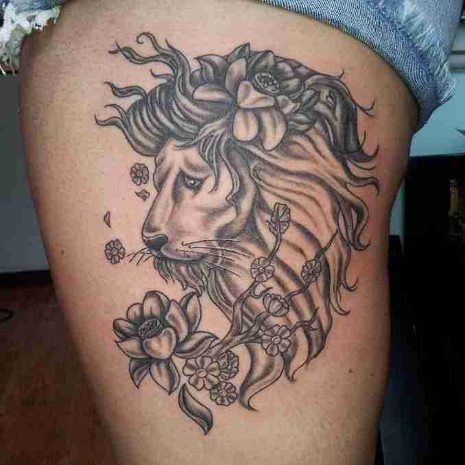 fotos de tatuagens leão - 38