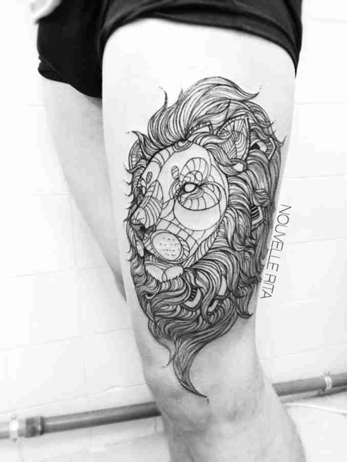 fotos de tatuagens leão - 42
