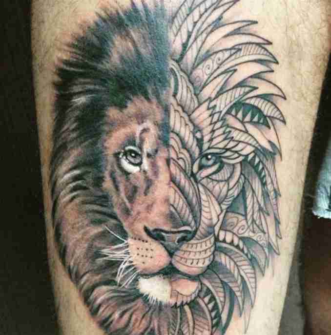 fotos de tatuagens leão - 48